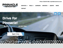 Tablet Screenshot of pinnacletruck.com